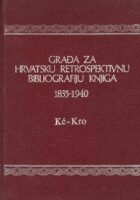 Građa za hrvatsku retrospektivnu bibliografiju knjiga, Kć-Kro