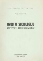 Uvod u sociologiju - opštu i ekonomsku