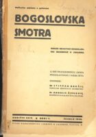 Bogoslovska smotra, br. 1/1936.
