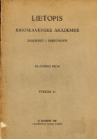Ljetopis JAZU 41/1927. i 1928.