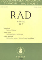 Rad JAZU, knjiga 387/1980