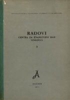 Radovi centra za znanstveni rad Vinkovci 3