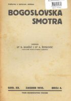 Bogoslovska smotra, br. 4/1932