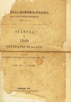 Statuta et Leges Civitatis Spalati