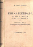 Zbirka rješidaba stola sedmorice u građanskim pravnim stvarima, sv. III