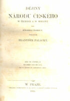 Dejiny Narodu Češkeho w Čechach a w Morawe dle puwodnich pramenuw, dil III/2