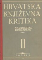 Hrvatska književna kritika II