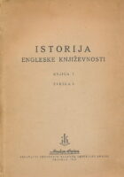 Istorija engleske književnosti, knjiga I sveska I