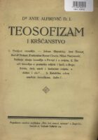 Teosofizam i kršćanstvo