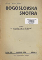 Bogoslovska smotra, br. 4/1932