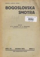 Bogoslovska smotra, br. 1/1932