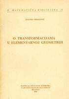 O tranformacijama u elementarnoj geometriji