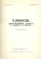 Vjesnik historijskih arhiva u Rijeci i Pazinu, sv. XXIX