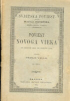 Poviest novoga vieka od 1453-1789, dio drugi