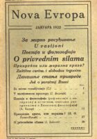 Nova Evropa, 1/1932