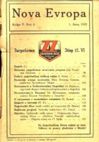 Nova Evropa, 4/1922