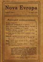 Nova Evropa, 2/1922