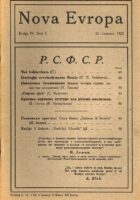 Nova Evropa, 3/1922