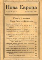 Nova Evropa, 9/1922