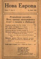 Nova Evropa, 3/1922