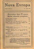 Nova Evropa, 12/1922
