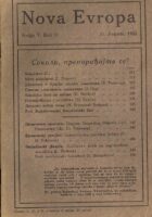 Nova Evropa 11/1922