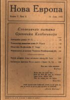Nova Evropa 5/1922