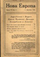 Nova Evropa 11/1922