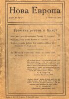 Nova Evropa 4/1922