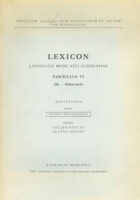 Lexicon latinitatis medii aevi Iugoslaviae, fasciculus VI, Qu-Subarracio