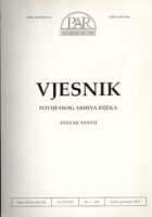 Vjesnik Povijesnog arhiva u Rijeci, sv. XXXVII