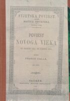 Poviest novoga vieka od 1453-1789, dio prvi