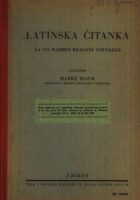 Latinska čitanka za VII. razred realnih gimnazija