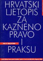 Hrvatski ljetopis za kazneno pravo i praksu, 2/1998