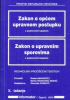 Zakon o upravnom postupku - Zakon o upravnim sporova