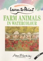 Farm animals in watercolour