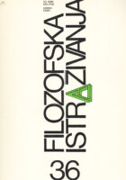 Filozofska istraživanja 36/1990