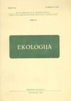 Ekologija - Vol. 20, No. 2. (serija D)