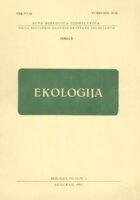Ekologija - Vol. 20, No. 1. (serija D)