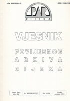 Vjesnik Povijesnog arhiva Rijeka, sv. XXXIII-XXXIV/1993