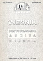 Vjesnik Povijesnog arhiva u Rijeci, sv. XXXII/1990