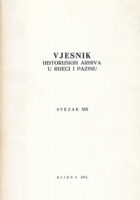 Vjesnik historijskih arhiva u Rijeci i Pazinu, sv. XIX/1974