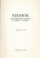 Vjesnik historijskih arhiva u Rijeci i Pazinu, sv. XI-XII/1966-1967