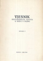 Vjesnik historijskih arhiva u Rijeci i Pazinu, sv. X/1964-1965