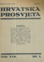 Hrvatska prosvjeta br. 5/1930