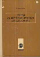 Izvori za hrvatsku povijest do 1526. godine