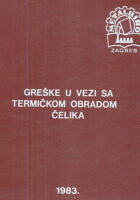 Greške u vezi sa termičkom obradom čelika 1983.