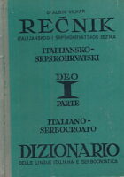 Rečnik italijansko-srpskohrvatski, deo I