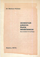 Inventar arhiva župe Mošćenice