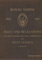 Bureau Veritas 1828 - 1965. Rules and regulations